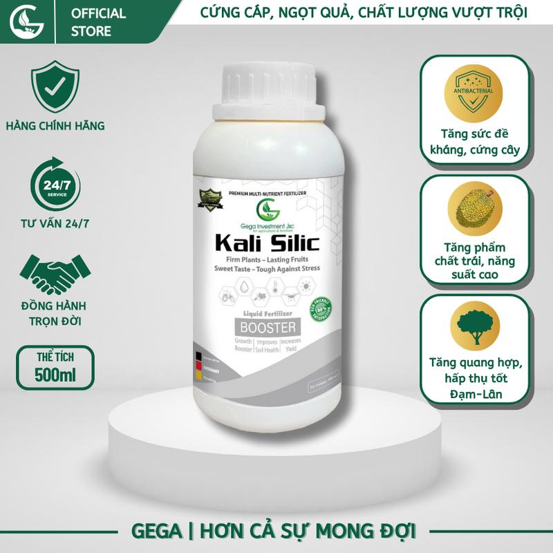  Phân bón kali silic cứng cây bền trái vô cơm nặng hạt – KALI SILIC – GEGA 500ml 