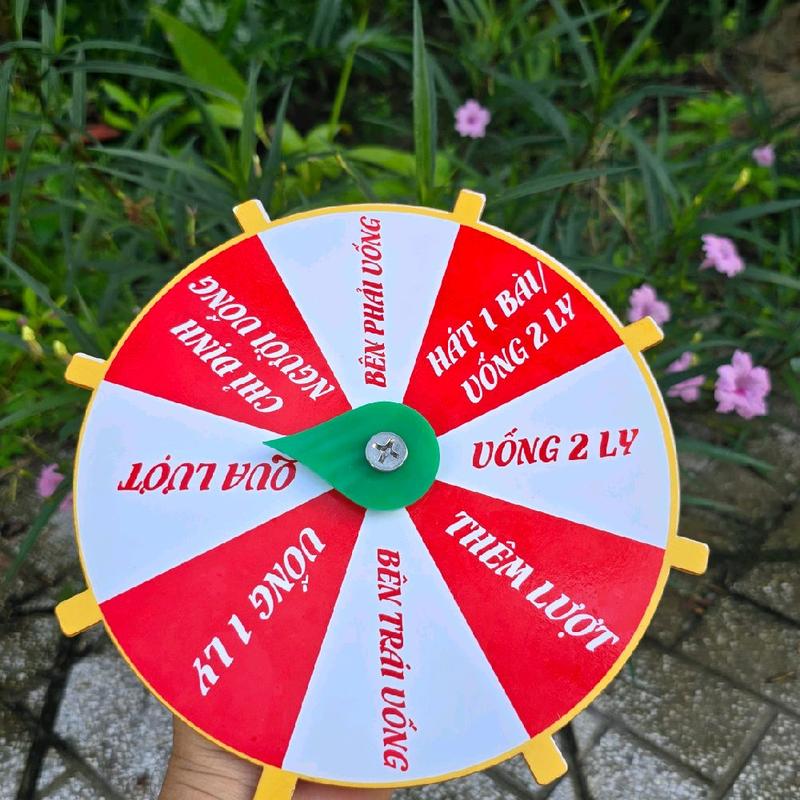   7.5 cm 12cm 20cm  Vòng Quay Ăn Nhậu Trò Chơi Uống Rư.ợ.u Uống Bia Mini Bỏ Túi 