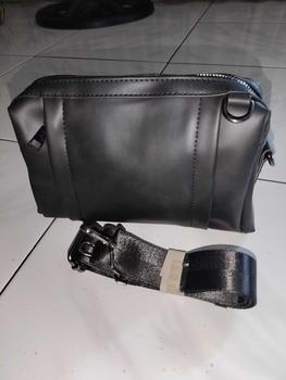 Product Review of Tas Selempang Pria Kulit Tas Tangan Clutch Bag Pria PRAHA BLACK hitam cowok from A**t S**n 1
