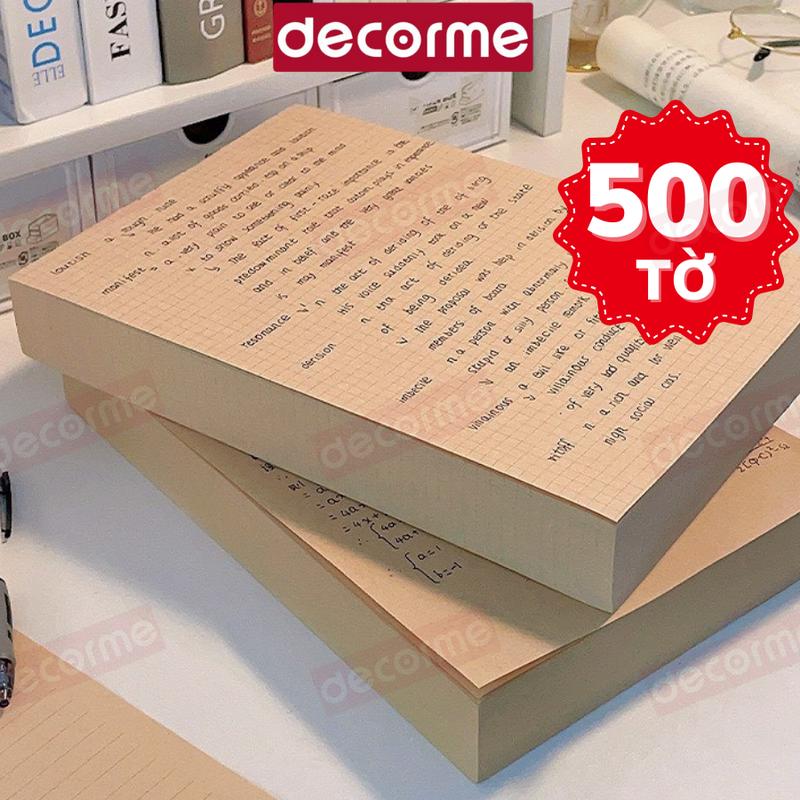 Giấy Nháp Kraft Size B5 500 tờ Dành Cho Học Sinh Chuyên Dùng Thi Giấy Tính Toán Sinh Viên