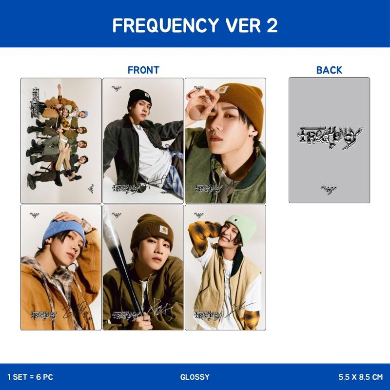 PHOTOCARD WAYV FREQUENCY 2SISI (ISI 6 PCS + LAMINASI 2 SISI) TANDA TANGAN TTD KPOP CARDS IDOL KOREA PREMIUM MURAH UNOFFICIAL KUN TEN WINWIN LUCAS XIAOJUN HENDERY YANGYANG READY STOCK ! 6