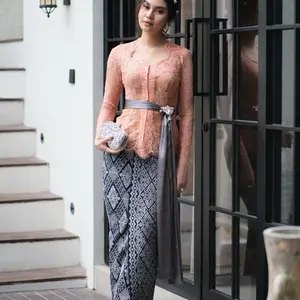 Songket bordir emas premium bawahan kebaya rok bordir kamen bordir kamen jadi