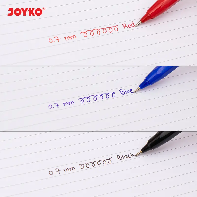 JOYKO BALL PEN BLACK BLUE RED PENA PULPEN JOYKO BP-387 HITAM BIRU MERAH HARUTO Z BOX LUSIN [12PCS] 3