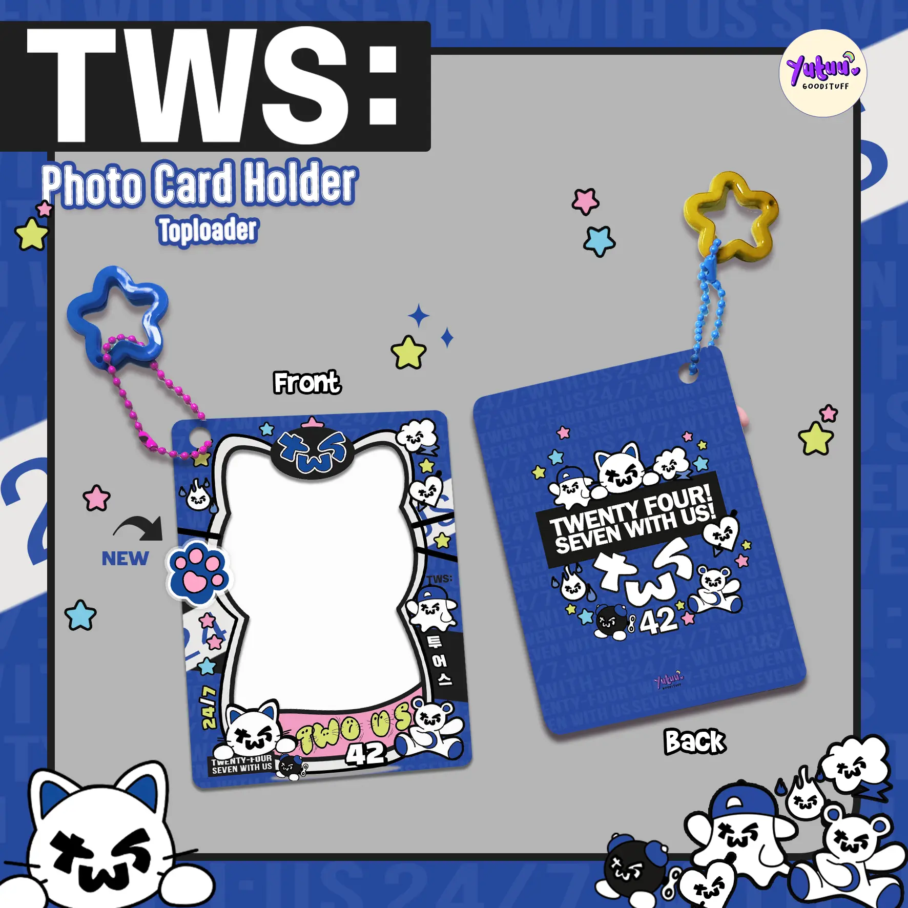 TWS Toploader Photo Card Holder / Kpop PC Holder handmade