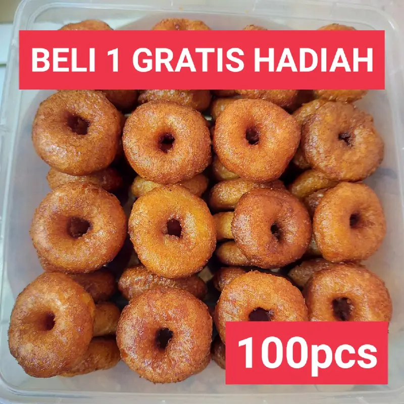 Kue Cincin Mini Gula Merah 100 Pcs kue ali agrem camilan Food snack 3