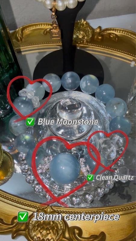Product Introduction of Aquamarine with Clear Quartz bracelet 9