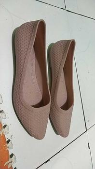 Product Review of Sepatu Flat Jellyshoe 965 kasual Tanpa Hak Hitam Jelly from N**a ** 0