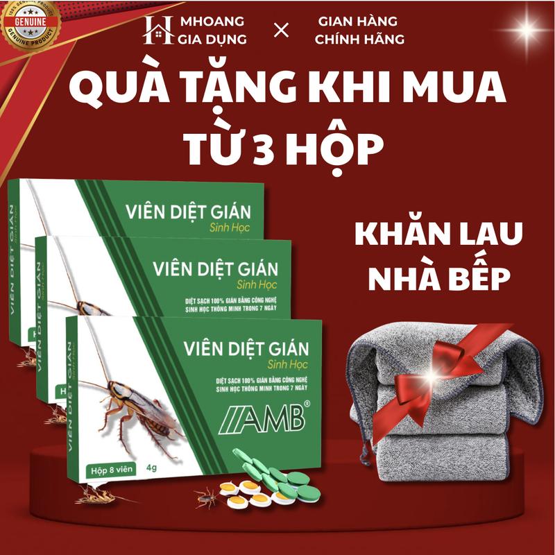Viên diệt gián sinh học AMB diệt tận gốc tất cả các loại gián an toàn hiệu quả