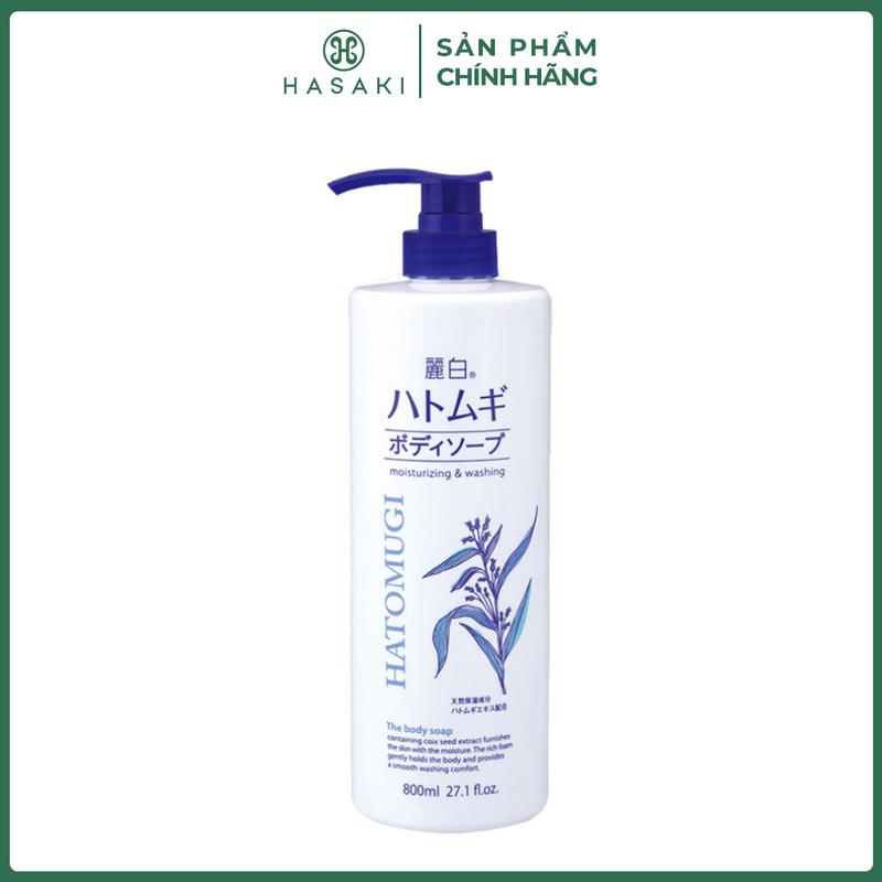 Sữa Tắm Hatomugi Chiết Xuất Ý Dĩ Dưỡng Body 800ml | HASAKI BEAUTY