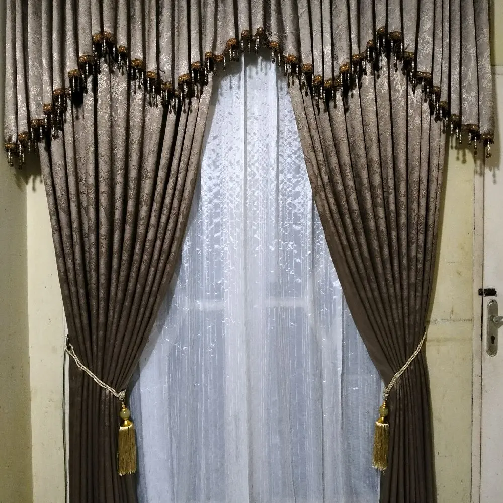 set gorden plus poni ombak rumbai untuk pintu kupu tarung gorden 12 gelombang poni 36 dan 48 gelombang