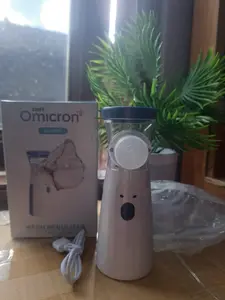 Mask Nabulizer portable Omicron JSL-We302/ Taffomicron Alat terapi pernapasan inhalerNebulizer 2power supply