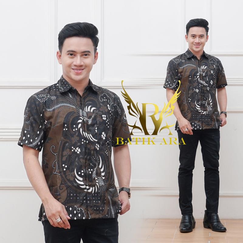 Product Introduction of kemeja batik lengan pendek pria dewasa poliester 4
