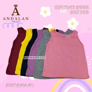 AZAHWA SINGLET ANAK PEREMPUAN / TALI BESAR TANKTOP ANAK CEWEK - 320