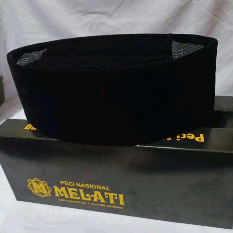 peci hitam muslim kopeah hitam muslim setara manis Kopiah Santri Songkok Dewasa Nyaman 3