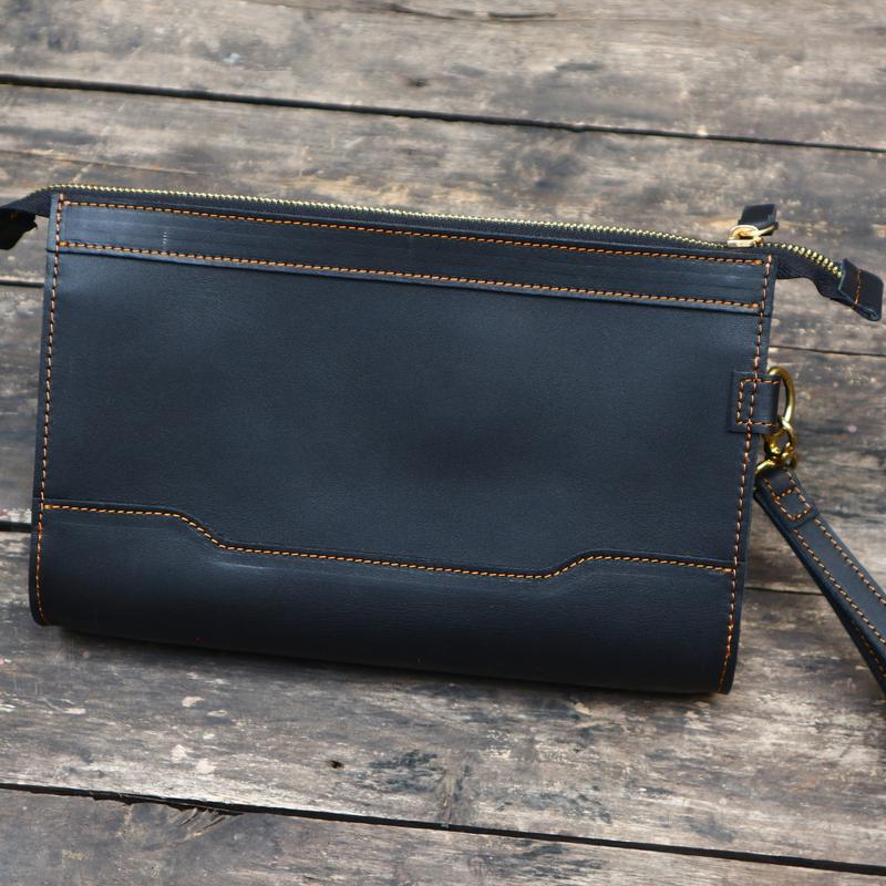  Clutch cầm tay nam da bò thật Hata leather 