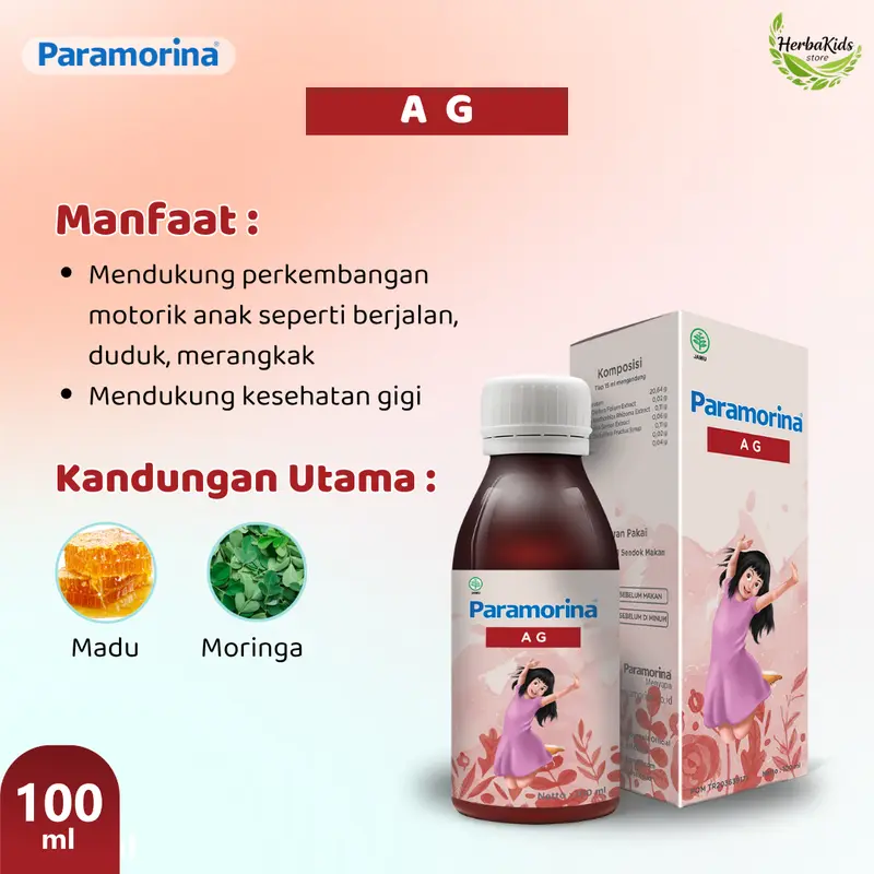 Paket 3 Botol Paramorina (100 mL) Bebas Pilih | vitamin madu untuk Bayi 1 tahun keatas | Perawatan dari dalam untuk si kecil 2