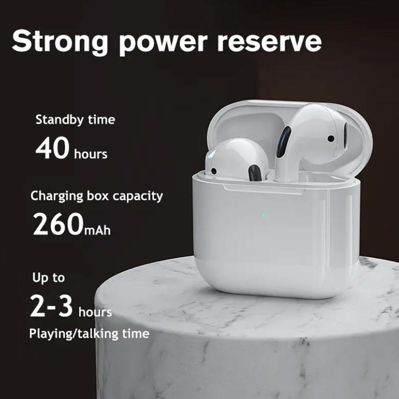 Product Introduction of Tai nghe Bluetooth không dây, Saury Pro 4, với HỘP MIỄN PHÍ, Mic tích hợp, Tai nghe nhét tai nghe, Tương thích với iPhone và Android, Tai nghe Bluetooth TWS 17