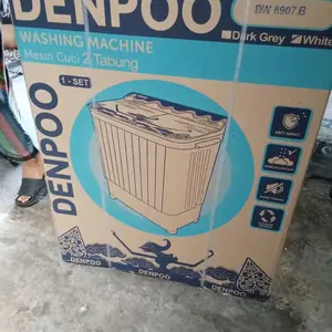 DENPOO MESIN CUCI 2 TABUNG DW 8907B 8KG