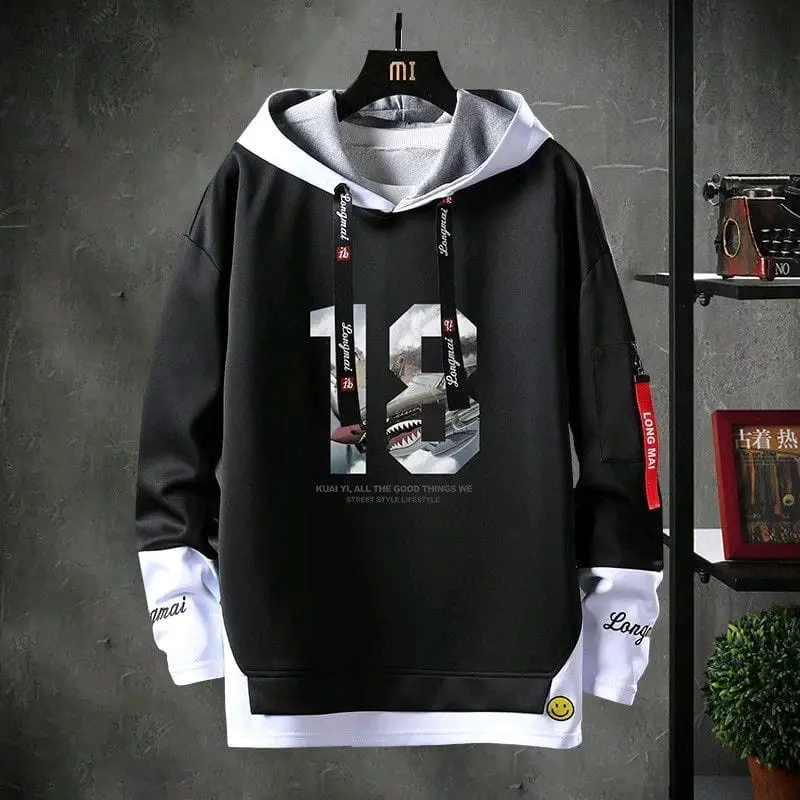 Terlaris Sweater Hoodie Korea Mod l Baru  Pria Wanita Bahan Lembut Tebal Keren Panjang Tangan Distro Unisex Fleece Sports Loose-fitting vneck short sleeve willow green t-shirt 4