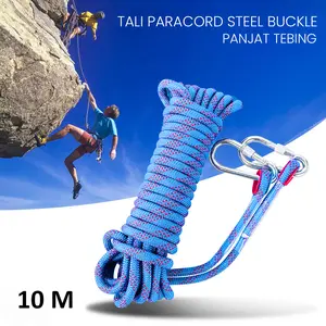 TaffSPORT Tali Karmantel Paracord Panjat Tebing Climbing Rope 10M X 10mm 24KN