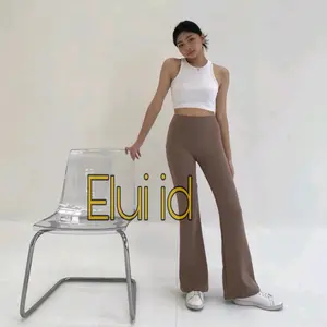 Flare Pants - Highwaist Flare Pants - Highwaist Kulot Cutbray Wanita Scuba Premium