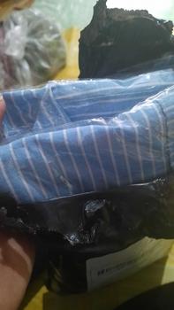 Product Review of Kemeja Motif Salur kombi Brukat / Atasan Kemeja Wanita Model Terbari Trendi 2024 / Kemeja Motif Salur Size M L XL Murah Nyaman Katun from S**i F**i 1
