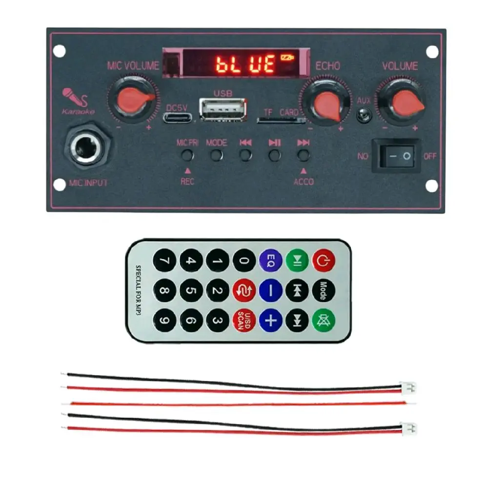 Modul Amplifier Mono 10 Watt Mp3 Bluetooth Karaoke 3.7V 5V DC Usb Type C Bisa Cas