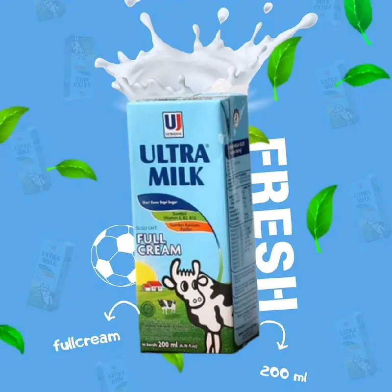 Susu Ultra Full Cream 200 ml - 1 Karton [24 pcs] 0