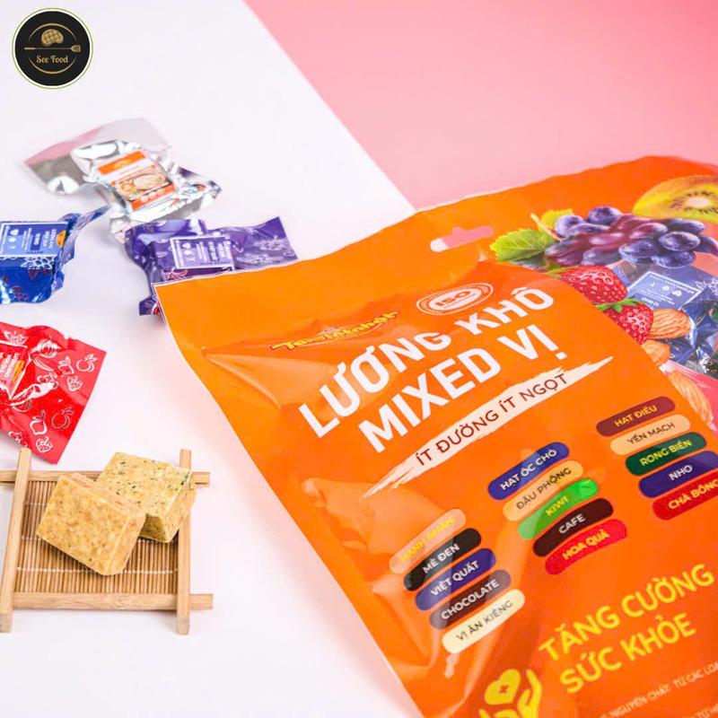  2KG LƯƠNG KHÔ  COMBO 2 TÚI 1KG  MINI MIX VỊ DINH DƯỠNG 15 VỊ TÂN VIỆT NHẬT SEE FOOD TVN2KG 