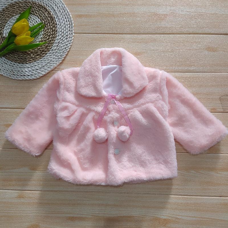 Product Introduction of Jaket Bayi Bulu Lembut Perempuan Usia 3-6  Bulan - Bahan Berkualitas, Lembut, dan Hangat model korea 0–6 4