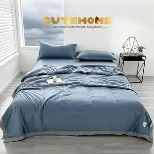 Selimut musim panas katun murni/sutra es, selimut musim panas katun murni selimut tipis baru selimut inti yang bisa dicuci dengan mesin, ringan dan nyaman, lembut dan ramah kulit, 200*230, 180*200