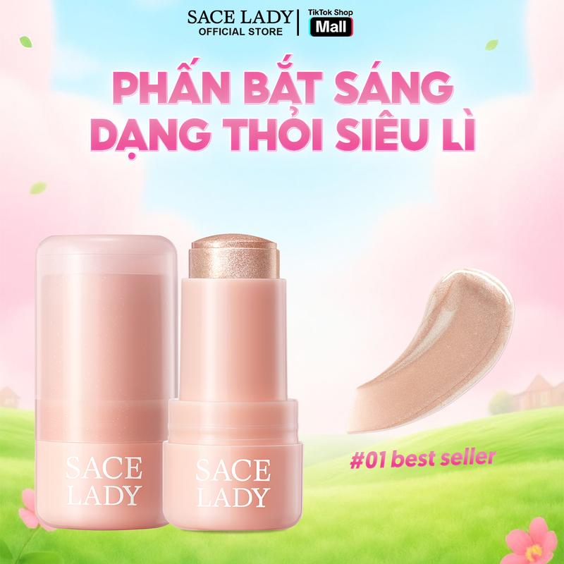   COD  Phấn Bắt Sáng SACE LADY Dạng Thạch Lâu Trôi Giúp Khuôn Mặt Căng Bóng Rạng Rỡ Tự Nhiên 