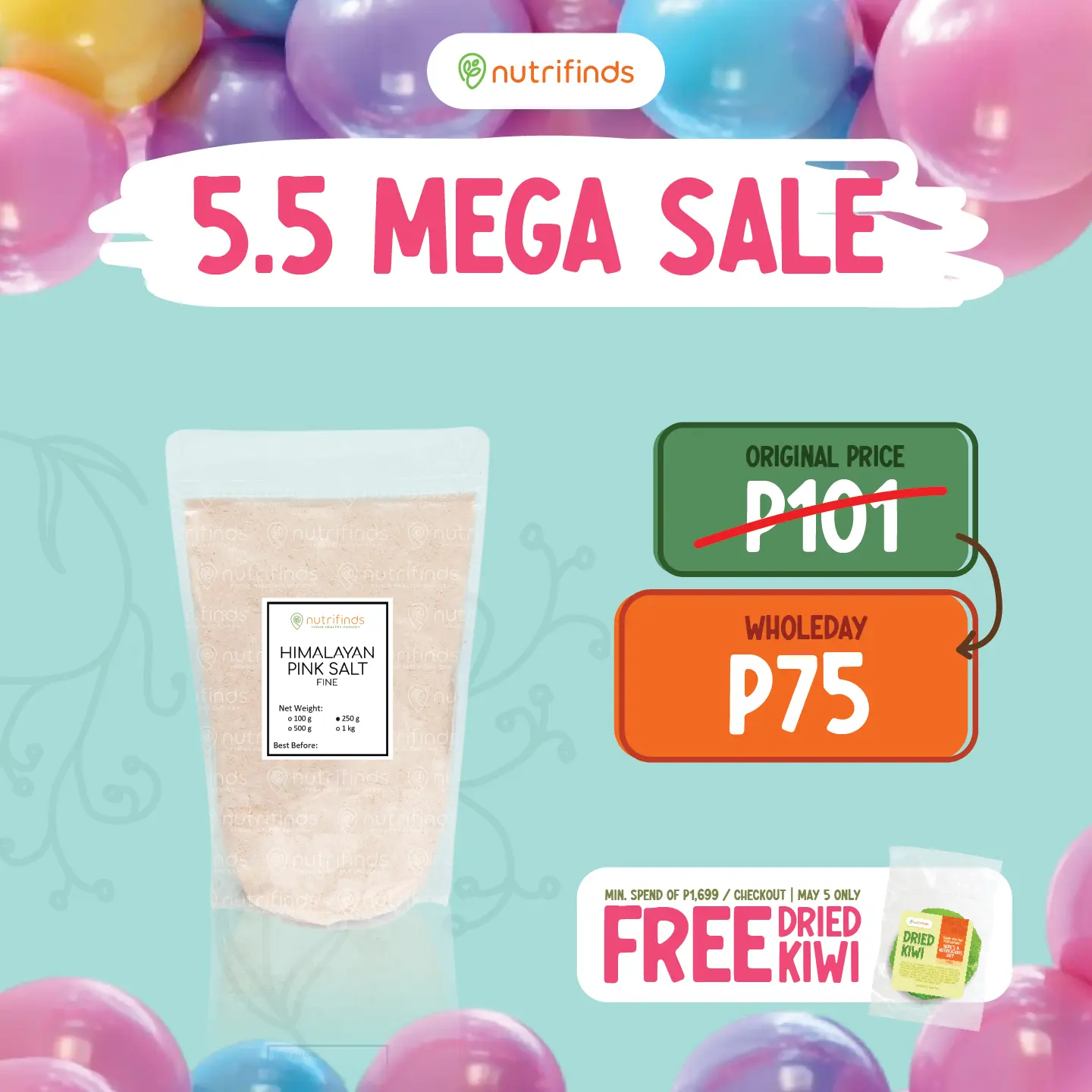 Nutrifinds Pink Himalayan Salt - Fine OR Granules