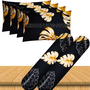 sarung bantal guling isi 6 pcs dengan rincian 4 sarban 2 sargul motif bunga marble kotak polos embos dewasa ukuran 45x60 cm bahan kain katun halus lembut anti luntur