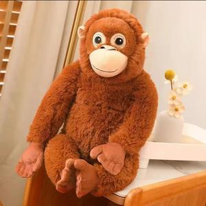 Peluche de gorila Younge Skog con brazos largos, almohada de mono, lindo regalo para niños, animal suave relleno, el presente perfecto para los niños