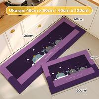 Gambar alas dapur anti selip, alas anti minyak, alas lantai, karpet anti noda, karpet dapur rumah tangga, 2 in 1 - DP01-[40*60+40*120] dari TOM Mall Kab. Tangerang 5 Tokopedia