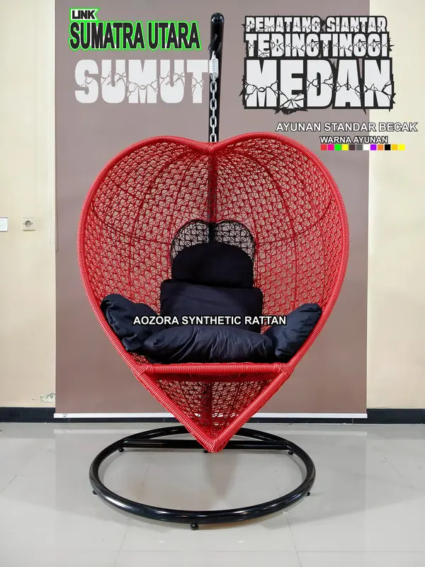 SUMUT MEDAN BINJAI DELISERDANG Ayunan Gantung Rotan Sintetis All TYPE STD and JUMBO 5