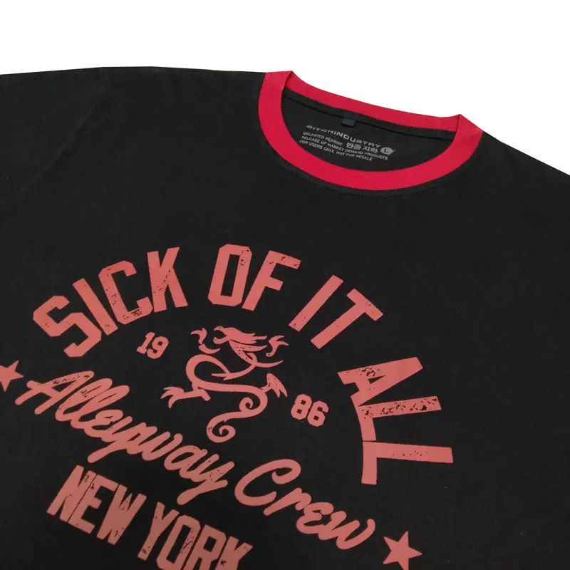 Kaos Musik Band Sick Of It All Ringer Tee 5