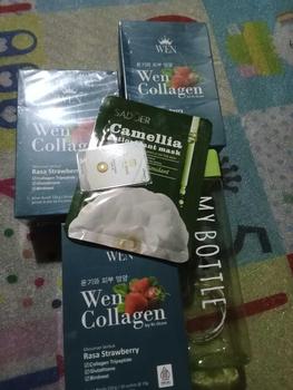 Product Review of 3 BOX WEN COLLAGEN STRAWBERRY BPOM from @**y 1