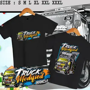 T-shirt / Kaos Distro Anak anak Motif Truck Modified Indonesia Truk Gank Telolet Kaos Terlaris Viral Pria dan Wanita Size S M L XL XXL XXXL