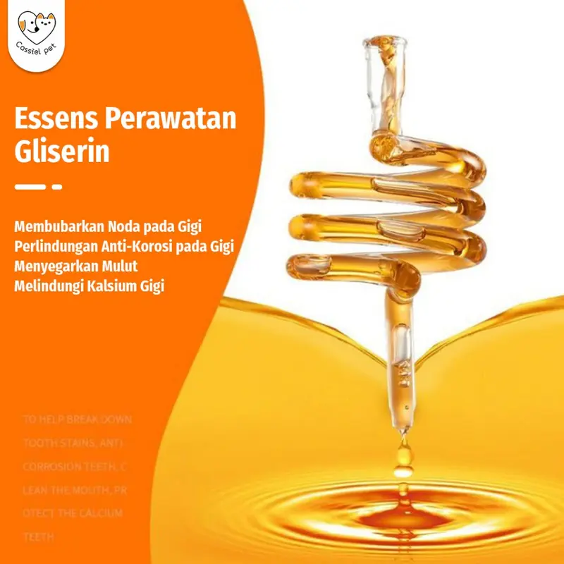 Cassiel Pet Penghilang Bau Mulut Air Liur Radang Tenggorokan Sakit Gigi Pembersih Kerak KucingAnjing 5