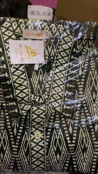Product Review of ALTHREE Clothing - KEMEJA Green New Shirt Batik Pria Lengan Pendek from ✨**✨ 1