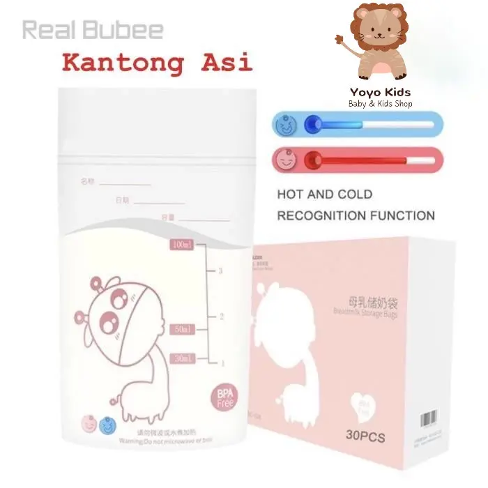 Kantong ASI Silikon Real bubee 100ml Bayi Original Kantong ASI Bayi Kids White 0