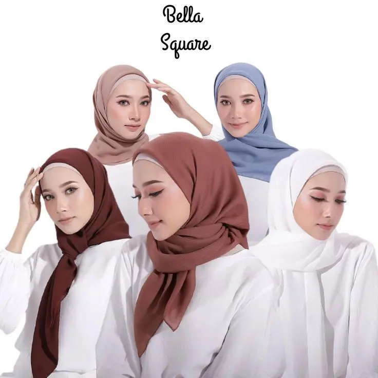 Paket Hemat Hijab Bella Square 5 pcs