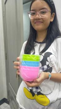 Product Review of Mangkuk Plastik 3 Pcs Cetakan Nasi, Sambel, Tulip - Souvenir Ulang Tahun atau Pernikahan from V**a P**n d** A**r 0