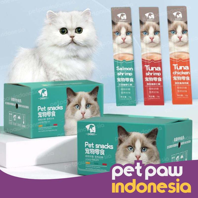 Snack Kucing Cat Snack Treat Wet Food Pasta Pelen Cemilan Kucing 15g 1