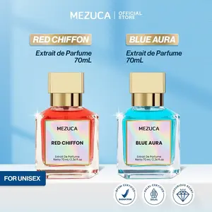 MEZUCA Perfume Extrait De Parfum 70mL Wangi Tahan Lama Unisex Red Chiffon Blue Aura