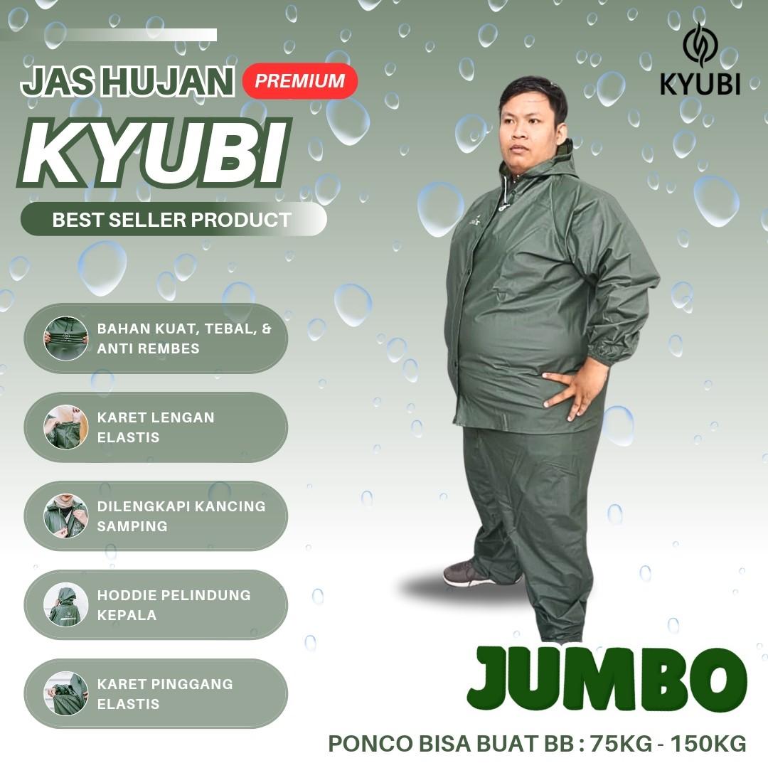Jas Hujan Big Size Super Jumbo Bahan PVC Tebal Anti Rembes