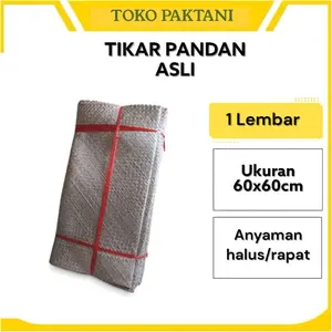 Tikar Samak Sesajen Daun Pandan Duri 60x60cm - Tiker Stadion dan Camping - Produk Ramah Lingkungan - Olahraga Outdoor