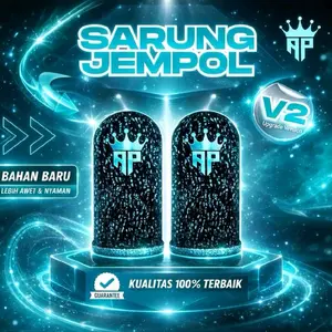 Andra ST Sarung Jempol Gaming AP King V2 Logo Reflective Free Sensitifitas Game Aksesoris Game Free Fire & Mobile Legends Bahan Baru Lebih Awet Nyaman Kualitas Eksklusif